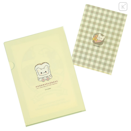 Japan Sanrio Original Clear File Set - Hanamaruobake / Always Together - 2