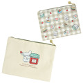 Japan Sanrio Original Flat Pouch 2pcs - Hanamaruobake / Always Together - 2