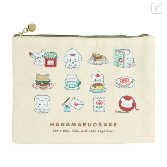 Japan Sanrio Original Flat Pouch 2pcs - Hanamaruobake / Always Together - 4