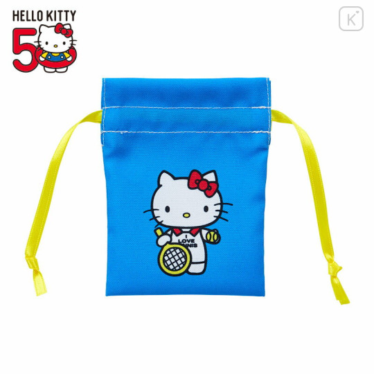 Japan Sanrio Mini Drawstring Pouch - Hello Kitty 50th Anniversary 1980 - 1