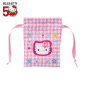 Japan Sanrio Mini Drawstring Pouch - Hello Kitty 50th Anniversary 1995 - 1