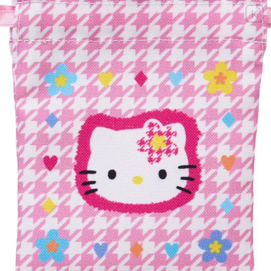 Japan Sanrio Mini Drawstring Pouch - Hello Kitty 50th Anniversary 1995 - 3