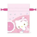 Japan Sanrio Mini Drawstring Pouch - Hello Kitty 50th Anniversary 2006 - 1