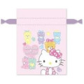 Japan Sanrio Mini Drawstring Pouch - Hello Kitty 50th Anniversary 2011 - 1