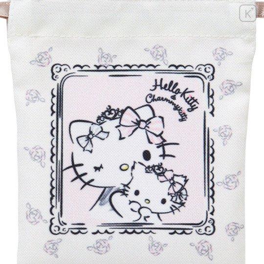 Japan Sanrio Mini Drawstring Pouch - Hello Kitty 50th Anniversary 2015 - 3