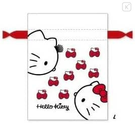 Japan Sanrio Mini Drawstring Pouch - Hello Kitty 50th Anniversary 2016 - 1