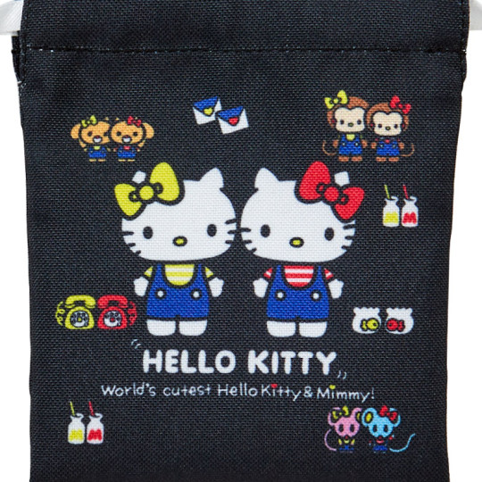 Japan Sanrio Mini Drawstring Pouch - Hello Kitty 50th Anniversary 2017 - 3