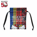 Japan Sanrio Mini Drawstring Pouch - Hello Kitty 50th Anniversary 2020 - 1