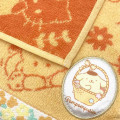 Japan Sanrio Jacquard Towel Handkerchief - Characters / Orange Flower - 2