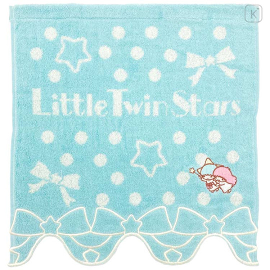 Japan Sanrio Jacquard Towel - Little Twin Stars / Sky Blue - 1