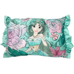 Japan Disney Silky Touch Pillow Cover - Jasmine / Flower