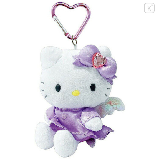 Japan Sanrio Mascot Keychain - Hello Kitty : Angel Purple - 1