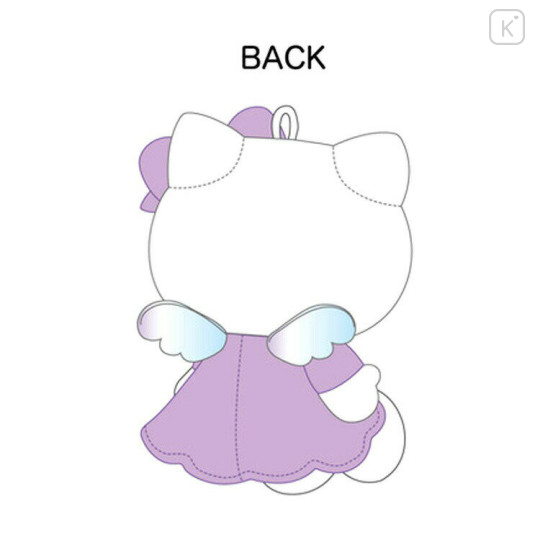 Japan Sanrio Mascot Keychain - Hello Kitty : Angel Purple - 3