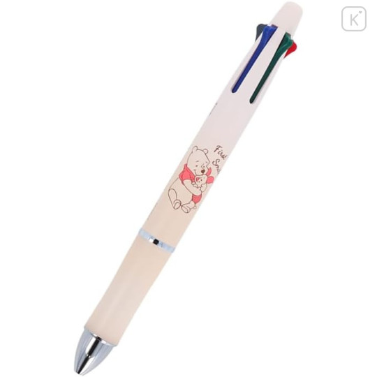 Japan Disney Dr. Grip 4+1 Multi Pen & Mechanical Pencil - Piglet & Pooh - 2