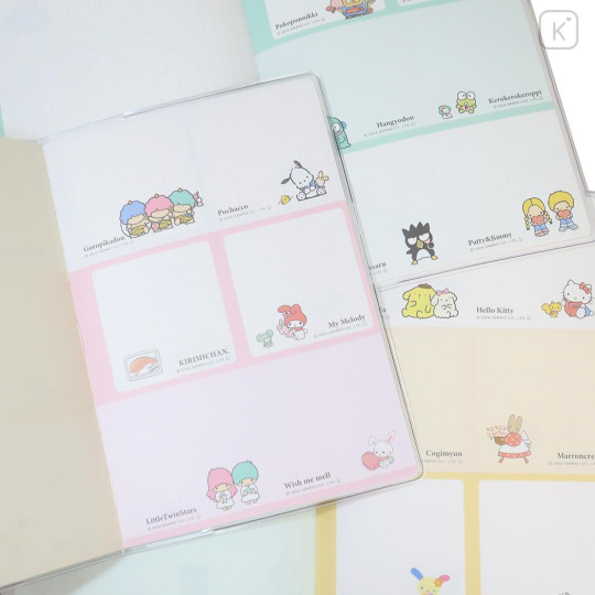 Japan Sanrio B6 Planner Monthly Schedule Book - Characters / Reading Pink 2025 - 4