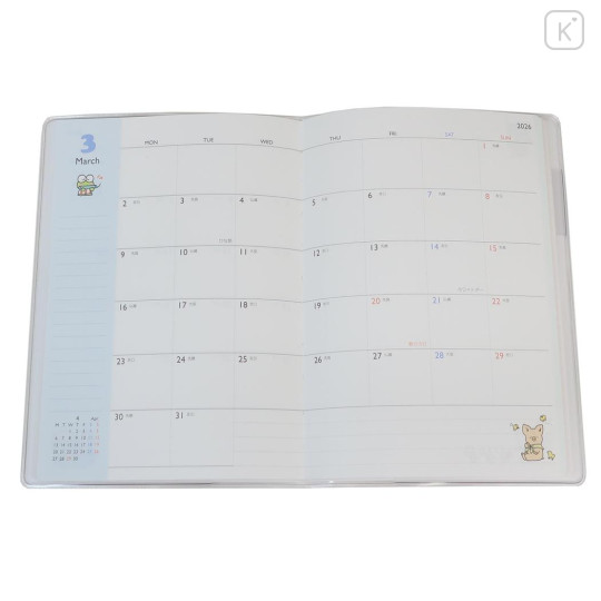 Japan Sanrio B6 Planner Monthly Schedule Book - Characters / Waiting For 2025 - 8