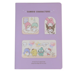 Japan Sanrio B6 Planner Weekly Schedule Book - Characters / Party 2025 With Slider Pocket