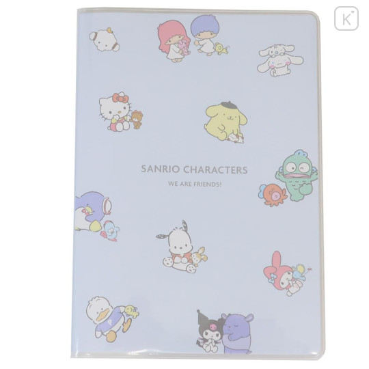 Japan Sanrio B6 Planner Monthly Schedule Book - Characters / Light Blue 2025 - 1