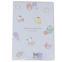 Japan Sanrio B6 Planner Monthly Schedule Book - Characters / Light Blue 2025