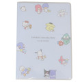 Japan Sanrio B6 Planner Monthly Schedule Book - Characters / Light Blue 2025 - 1