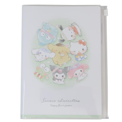 Japan Sanrio B6 Planner Weekly Schedule Book - Characters / Happy Flower Garden 2025 With Slider Pocket