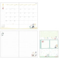 Japan Moomin B6 Planner Monthly Schedule Book - Little My / Red Flower 2025 - 3