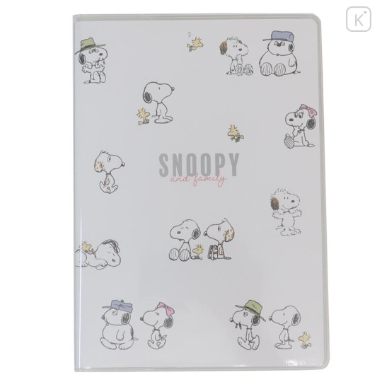 Japan Peanuts B6 Planner Monthly Schedule Book - Snoopy / Brothers White 2025 - 1