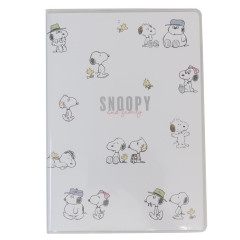 Japan Peanuts B6 Planner Monthly Schedule Book - Snoopy / Brothers White 2025