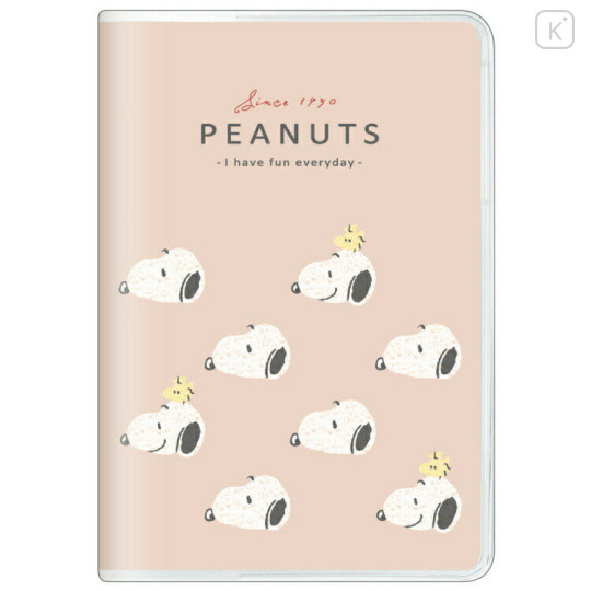 Japan Peanuts B6 Planner Monthly Schedule Book - Snoopy / Light Orange 2025 - 1