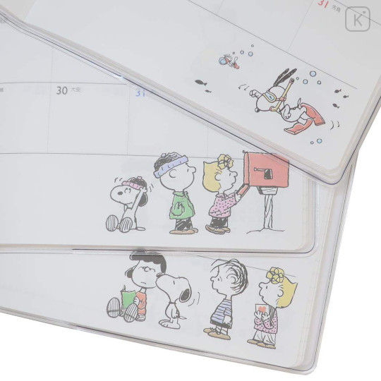 Japan Peanuts B6 Planner Monthly Schedule Book - Snoopy / Light Orange 2025 - 6