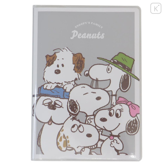 Japan Peanuts B6 Planner Monthly Schedule Book - Snoopy / Brothers Grey 2025 - 1