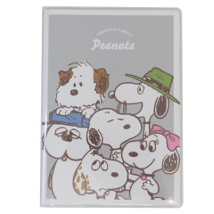 Japan Peanuts B6 Planner Monthly Schedule Book - Snoopy / Brothers Grey 2025