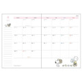 Japan Peanuts A6 Planner Monthly Schedule Book - Snoopy / Ghost 2025 - 3