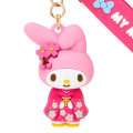 Japan Sanrio Rubber 3D Keychain - My Melody / Wafuku - 3