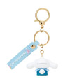 Japan Sanrio Rubber 3D Keychain - Cinnamoroll / Wafuku - 2