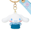 Japan Sanrio Rubber 3D Keychain - Cinnamoroll / Wafuku - 3