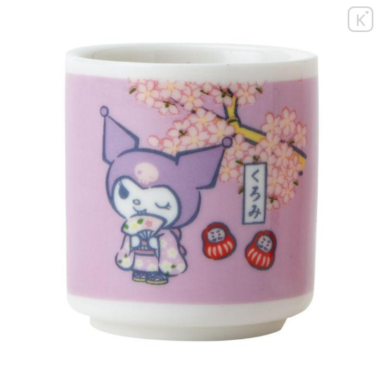 Japan Sanrio Ceramic Sake Cup Set - Cherry Blossom - 5