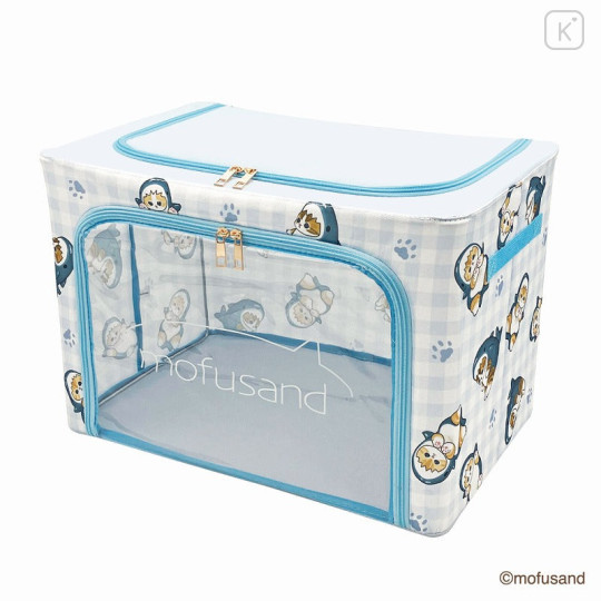 Japan Mofusand Foldable Storage Case (L) - Cat / Shark Nyan - 1