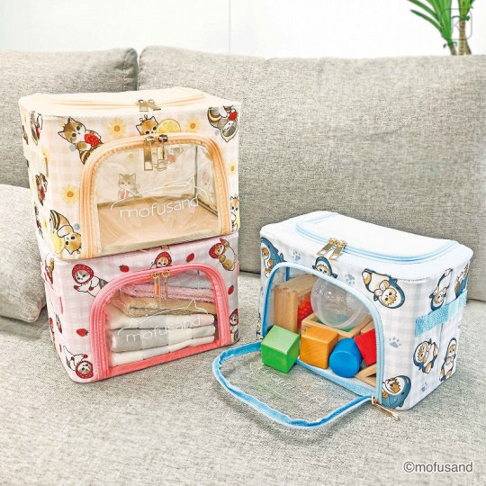 Japan Mofusand Foldable Storage Case (S) - Cat / Shark Nyan - 5