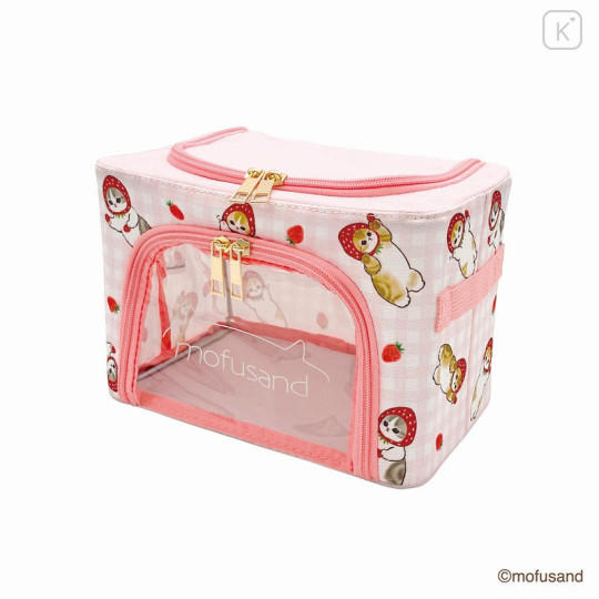 Japan Mofusand Foldable Storage Case (S) - Cat / Strawberry Nyan - 1