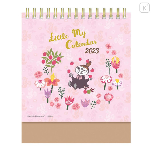 Japan Moomin Desk Calendar - Little My / Pink 2025 - 1