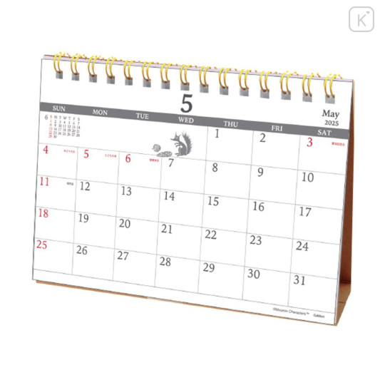 Japan Moomin Desk Calendar - Characters : Drawing 2025 - 2