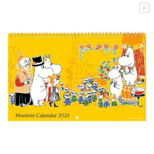 Japan Moomin Wall Calendar (L) - Characters / Drawing 2025 - 1