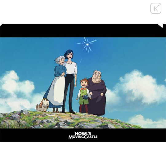 Japan Ghibli A4 Clear File Folder - Howl's Moving Castle / Movie Scene - 1