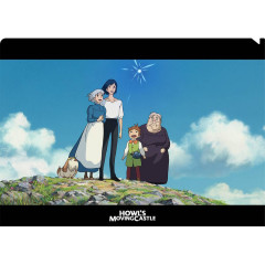 Japan Ghibli A4 Clear File Folder - Howl's Moving Castle / Movie Scene