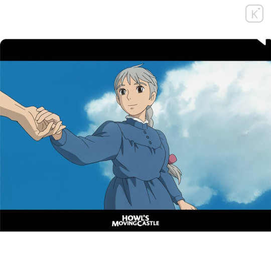 Japan Ghibli A4 Clear File Folder - Howl's Moving Castle / Movie Scene Sophie - 1