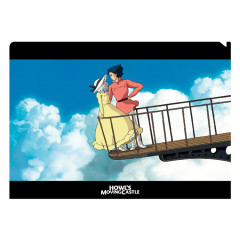 Japan Ghibli A4 Clear File Folder - Howl's Moving Castle / Movie Scene Sophie & Howl