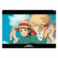 Japan Ghibli A4 Clear File Folder - Howl's Moving Castle / Movie Scene Sophie & Howl Sky Walk - 1