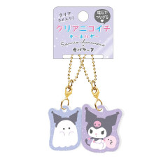 Japan Sanrio × Obakenu Acrylic Keychain Connecting Set - Kuromi