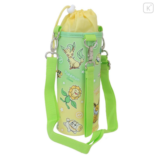 Japan Pokemon Plastic Bottle Holder - Fidough & Pikachu & Sprigatito / Gradient Green & Yellow #43802 - 2